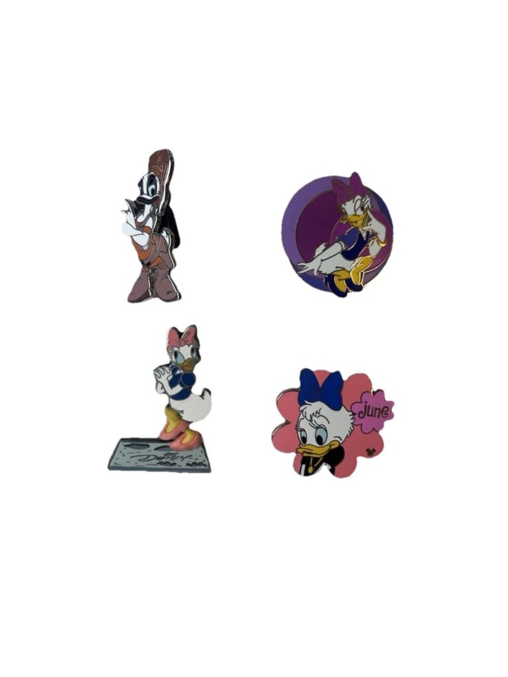 Daisy Duck Disney Pins Star Wars June Lanyard Series Flower Lot Of 4 Trading